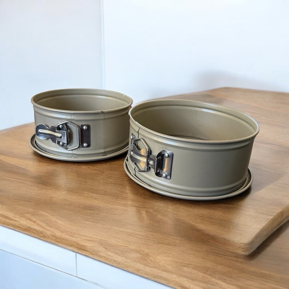 Set Of 2 - Crofton Springform Cake Pans Non-Stick 6.5"Dx3.5"H